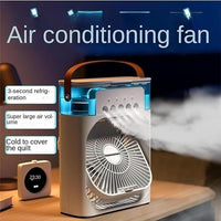 ❄️ Cooling Fan with Ice – Portable Air Cooler & Humidifier | Easy-Clean, Removable Water Tank